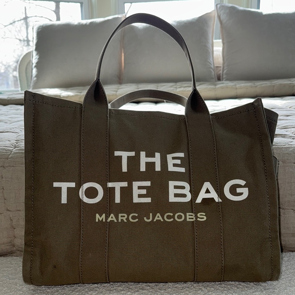Large Olive Green Marc Jacobs Tote Bag